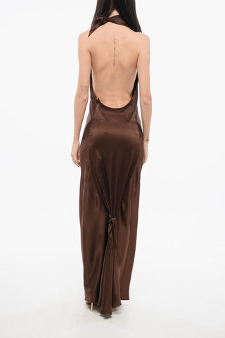 Wickelkleid aus Satin