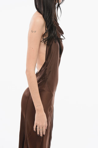 Wickelkleid aus Satin
