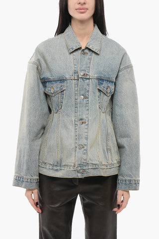 GARDE-ROBE Denim Jacket With Washed Effect