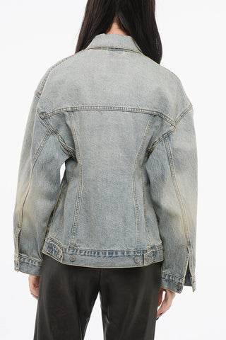 GARDE-ROBE Denim Jacket With Washed Effect
