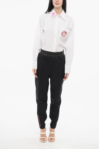 Technical Logoed Pants with Waistband