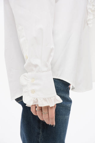 Bluse mit Rüschen