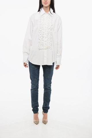 Bluse mit Rüschen