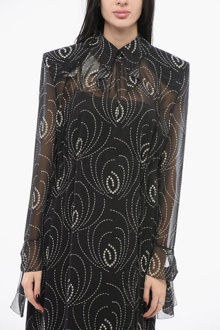 Georgette Dress with Retrò Print
