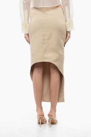 Asymmetric Silk Skirt