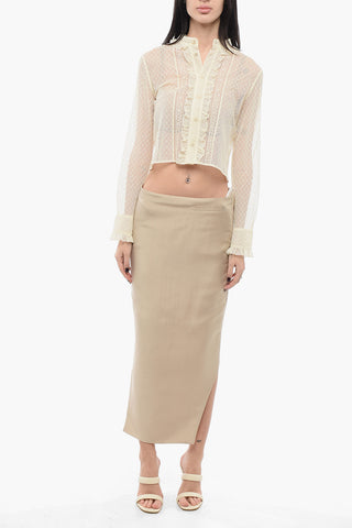 Asymmetric Silk Skirt
