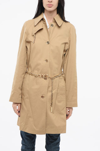 Trench in Cotone con Catena Dorata