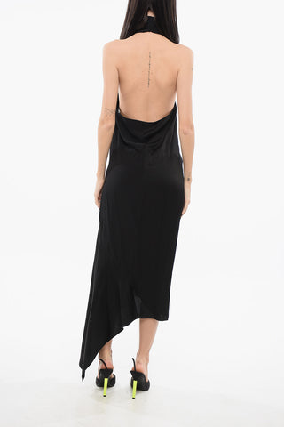 Asymetric Dress with Halter Neck