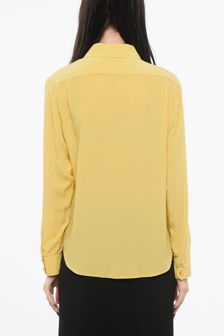 Silk Crepe Shirt with Standard Collar