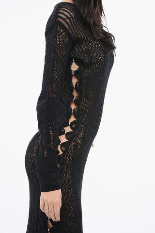 Maxi-Kleid NEMESIANO mit Lochmuster
