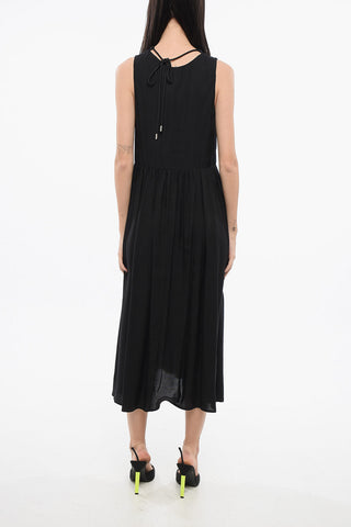 V-Neck Twill NEMESI Dress