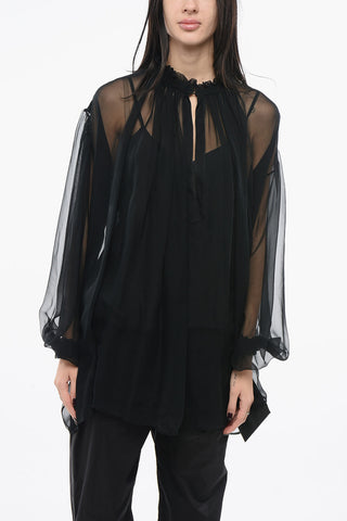Chiffon Pleated Shirt