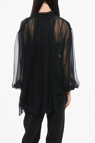 Chiffon Pleated Shirt