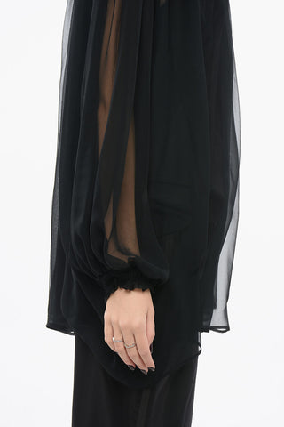 Chiffon Pleated Shirt