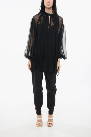 Chiffon Pleated Shirt