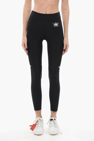 Leggings in Nylon Stretch A Tinta Unita