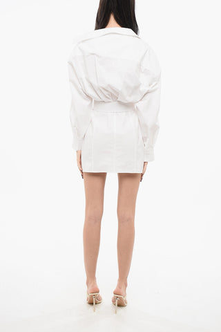 LES SCULPTURES Dropped Shoulder LA MINI ROBE Chemisier Dress