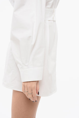 LES SCULPTURES Chemisier LA MINI ROBE con Spalla Scesa