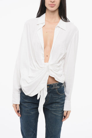 LES SCULPTURES Camicia BAHIA Relaxed con Fiocco