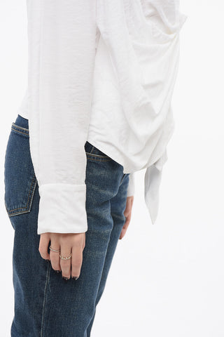 LES SCULPTURES Camicia BAHIA Relaxed con Fiocco