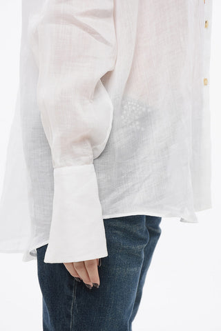 Embroidered Ramie Blouse