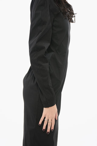 Taffeta V-neckline Dress