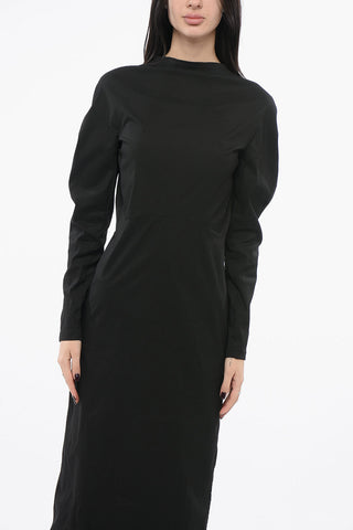 Taffeta V-neckline Dress
