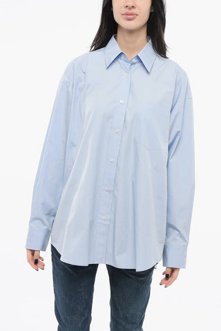 Oversized Blouse with Chiffon Detail