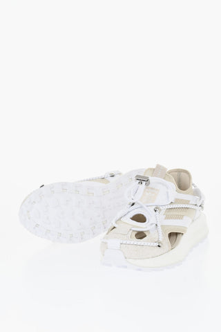 CRAIG GREEN  Suede and Fabric RETROPY Sandals with Drawstring