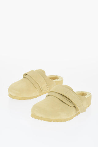 TEKLA Suede NAGOYA Sabot with Real Fur Inner