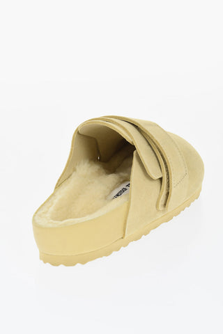 TEKLA Suede NAGOYA Sabot with Real Fur Inner