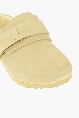TEKLA Suede NAGOYA Sabot with Real Fur Inner