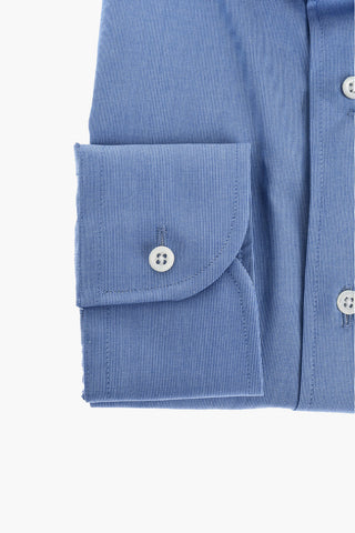 Poplin Cotton Shirt with Spread Collar