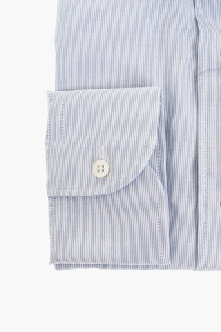 Spread Collar Hairline Striped Shirt