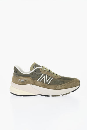 Technical Fabric And Suede Low Sneakers 990
