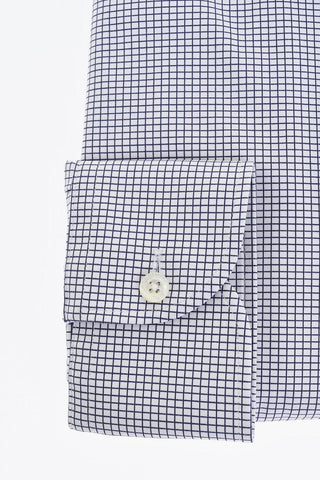 Micro Checked Stretch Fabric Shirt