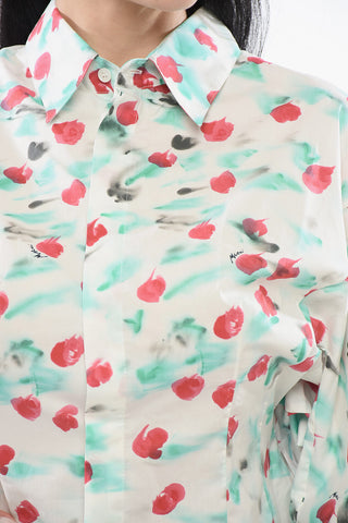 Popeline SPLASH Crop Shirt