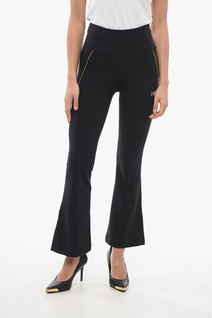 Leggings aus Lycra mit ausgestelltem Saum