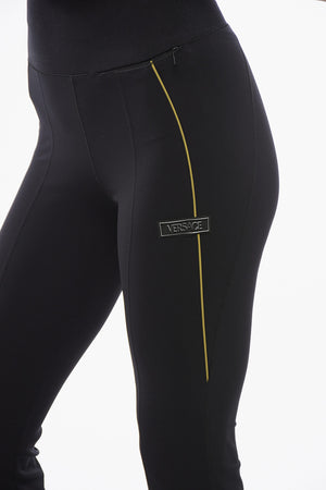 Leggings aus Lycra mit ausgestelltem Saum