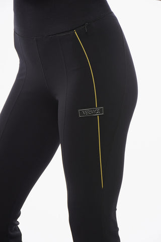 Lycra Leggings with Flared Hem