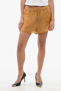 Chiffon-Shorts mit Falten