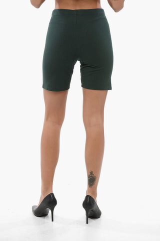 Shorts In Cotone con Logo Laterale