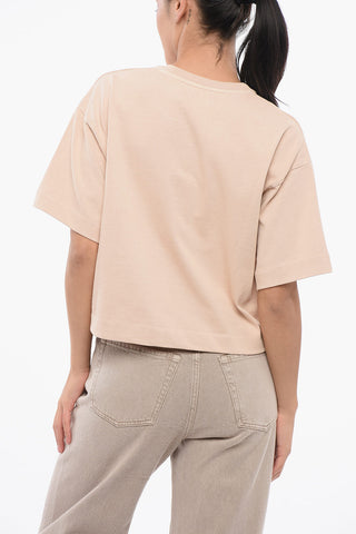 Solid Color TELANTO Crewneck T-Shirt