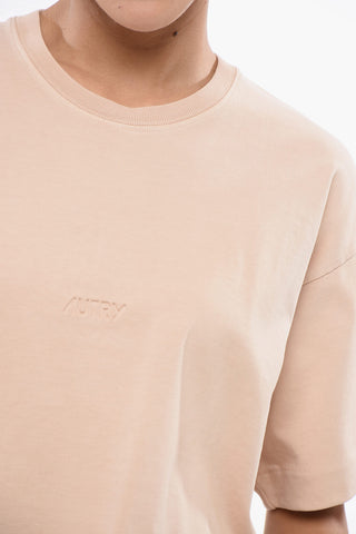 Solid Color TELANTO Crewneck T-Shirt