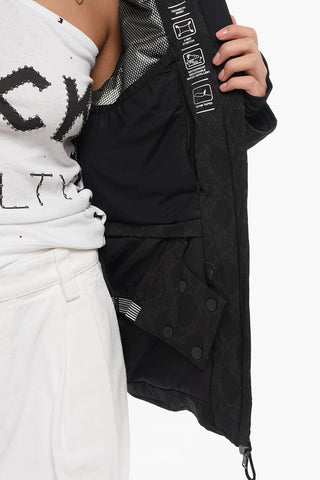 EMPORIO Pufferjacke mit Logo und Kapuze