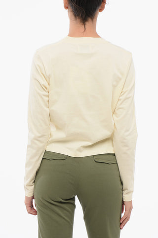 Solid Color Long Sleeves Crew-neck T-shirt