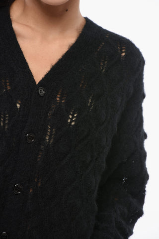 V-Neck Solid Color Cardigan