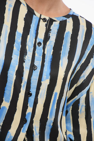 Short Sleeved Striped JUNO Blouse