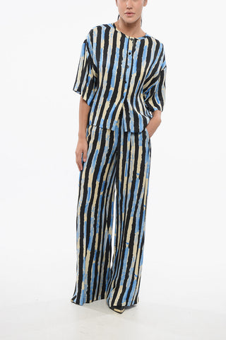 Short Sleeved Striped JUNO Blouse