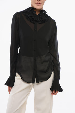 Camicia in Seta con Ruche
